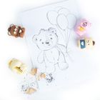 Kidea, gumka do ścierania + temperówka, miś