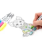 Kidea, witraże z markerami, misie, 4 kolory