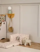 Kid's Concept, składany fotelik w kropki