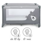 Kidwell, Blissy Basic, łóżeczko turystyczne jednopoziomowe, stone gray