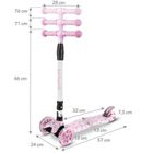 Kidwell, Vento, hulajnoga 3-kołowa, balansowa, panda