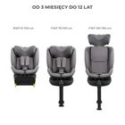 Kinderkraft, I-Fix, fotelik samochodowy, 61-150 cm, grey