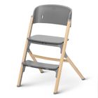 Kinderkraft, Igee, krzesełko do karmienia, Wood + bujaczek Calmee Grey