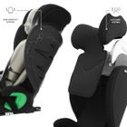 Kinderkraft, Junior Fix 2 Plus, i-Size, fotelik samochodowy, black, 100-150 cm