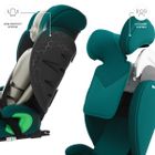 Kinderkraft, Junior Fix 2 Plus, i-Size, fotelik samochodowy, green, 100-150 cm