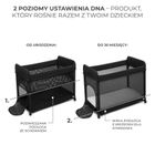 Kinderkraft, Moon Dream, łóżeczko turystyczne, Black