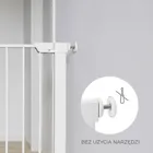 Kinderkraft, Safe Snap, bramka ochronna, biała