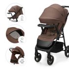 Kinderkraft, Trig 3, wózek spacerowy z tacką, Velvet Mocca