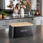 Kinghoff, chlebak z deską do krojenia, stalowy, KH-1948