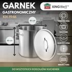 Kinghoff, garnek gastronomiczny z pokrywą, stalowy, 50l, KH-1966