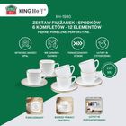 Kinghoff, zestaw kawowy, 6 filiżanek ze spodeczkami, KH-1930