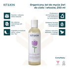 Kit and Kin, organiczny żel do mycia 2w1, do ciała i włosów maluszka, 250 ml
