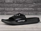 Klapki męskie, czarne, Lotto Flyde