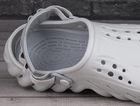 Klapki męskie, szare, Crocs Echo Clog