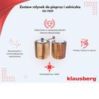 Klausberg, akacjowy młynek do pieprzu + solniczka, KB-7859