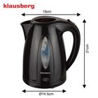 Klausberg, czajnik elektryczny, czarny, 1,2l, KB-9001