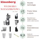 Klausberg, sokowirówka, wyciskarka wolnoobrotowa, pionowa, czarna, KB-7881