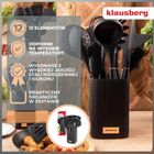 Klausberg, zestaw 12 silikonowych przyborów kuchennych w stojaku, kb-9011
