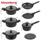 Klausberg, zestaw garnków marmurkowych, 12 elementów, kb-7966