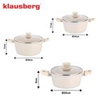 Klausberg, zestaw garnków marmurkowych, 6 elementów, kb-7961