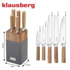 Klausberg, zestaw noży w bloku akacjowym, kb-7983