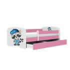Kocot Kids, Babydreams, łóżko z materacem, różowe, szop, 70-140 cm