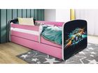 Kocot Kids, Babydreams, łóżko z materacem, różowe, wyścig, 70-140 cm