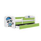Kocot Kids, Babydreams, łóżko z materacem, zielone, szop, 70-140 cm