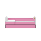 Kocot Kids, Babydreams, łóżko z szufladą i materacem, różowe, miś kwiatki, 80-180 cm