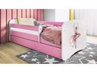 Kocot Kids, Babydreams, łóżko z szufladą, różowe, tancerka, 80-180 cm