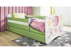 Kocot Kids, Babydreams, łóżko z szufladą, zielone, balonik, 70-140 cm