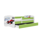 Kocot Kids, Babydreams, łóżko, zielone, formuła, 80-180 cm