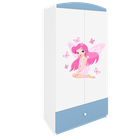 Kocot Kids, Babydreams, szafa, niebieska, wróżka z motylkami, 181.2-52-90 cm
