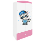 Kocot Kids, Babydreams, szafa, różowa, szop, 181.2-52-90 cm