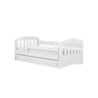 Kocot Kids, Classic 1, łóżko z szufladą, białe, 80-160 cm