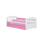Kocot Kids, Classic 1, łóżko z szufladą, różowe, 80-180 cm