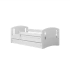 Kocot Kids, Classic 2, łóżko z szufladą, białe, 80-160 cm