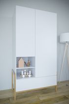 Kocot Kids, Victor, szafa, biały, 180-55-94 cm