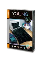 Kod, 2-częściowy komplet pościeli, świecąca w ciemności, 160-200 cm