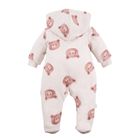 Kombinezon przejściowy chłopięcy z kapturem, ecru, Eevi