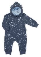 Kombinezon przejściowy chłopięcy z kapturem, granatowy, Nicol