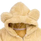 Kombinezon przejściowy chłopięcy z kapturem, ocieplany, brązowy, Nicol