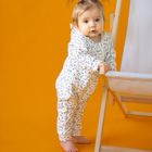 Kombinezon przejściowy dziewczęcy z kapturem, ecru, Eevi