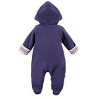 Kombinezon przejściowy dziewczęcy z kapturem, granatowy, Eevi