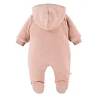 Kombinezon przejściowy dziewczęcy z kapturem, jasnoróżowy, Eevi