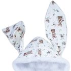 Kombinezon przejściowy dziewczęcy z kapturem, ocieplany, biały, Nicol