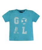 Komplet chłopięcy, T-shirt, Spodnie dresowe, turkusowo-szary, Kanz