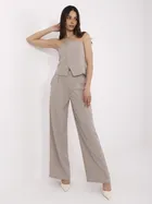 Komplet damski, beżowy, Italy Moda