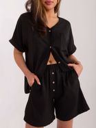 Komplet damski, czarny, Lakerta