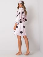 Komplet damski, Koszula nocna bez rękawów, Szlafrok, różowy, Xsapienza